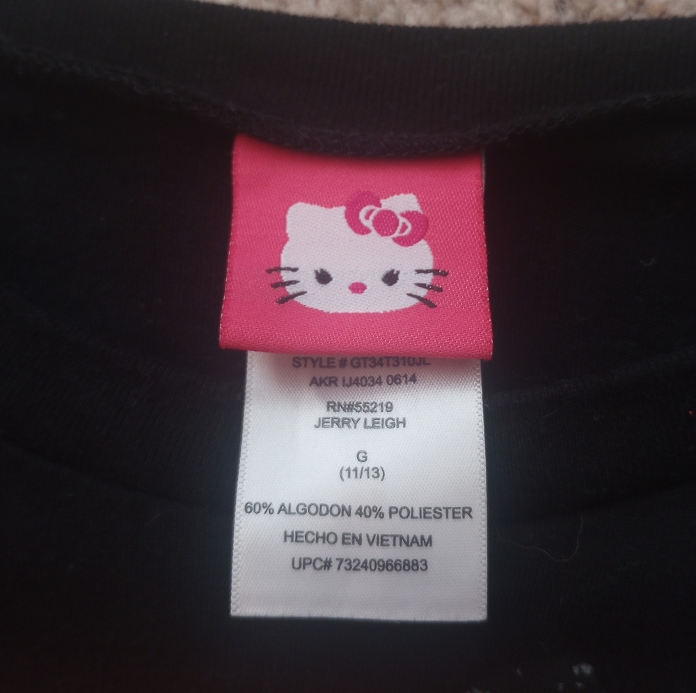 Hello Kitty Halloween Shirt Witch Spooky October Spider Webs - Picture 5 of 5